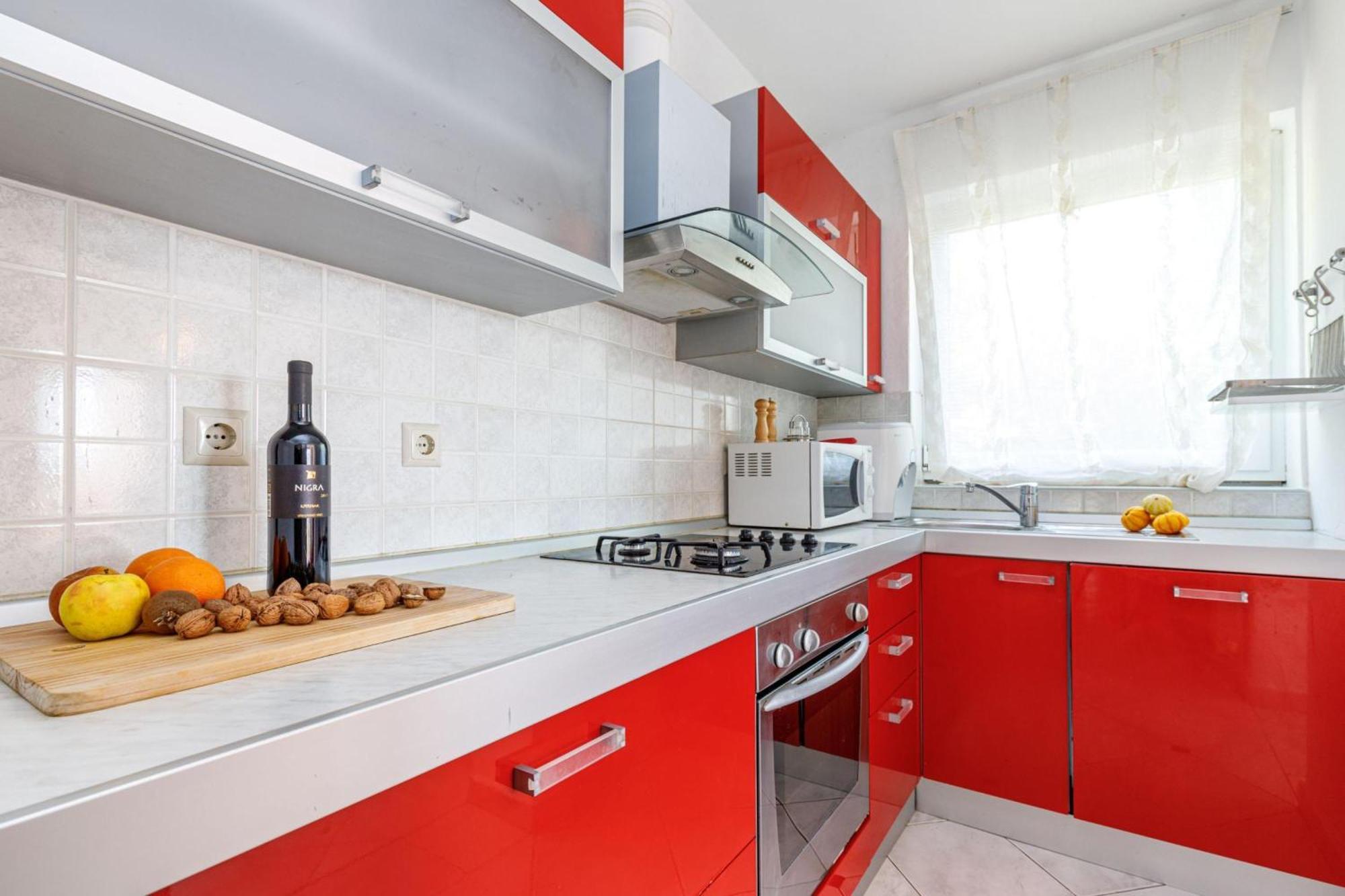 Seaview Apartment Tina Krk Island - Happy Rentals Krk Town Exteriör bild