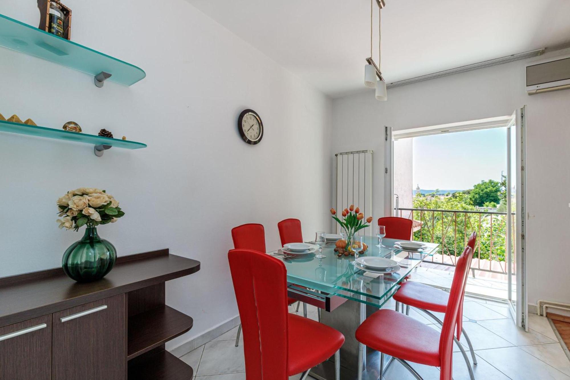 Seaview Apartment Tina Krk Island - Happy Rentals Krk Town Exteriör bild