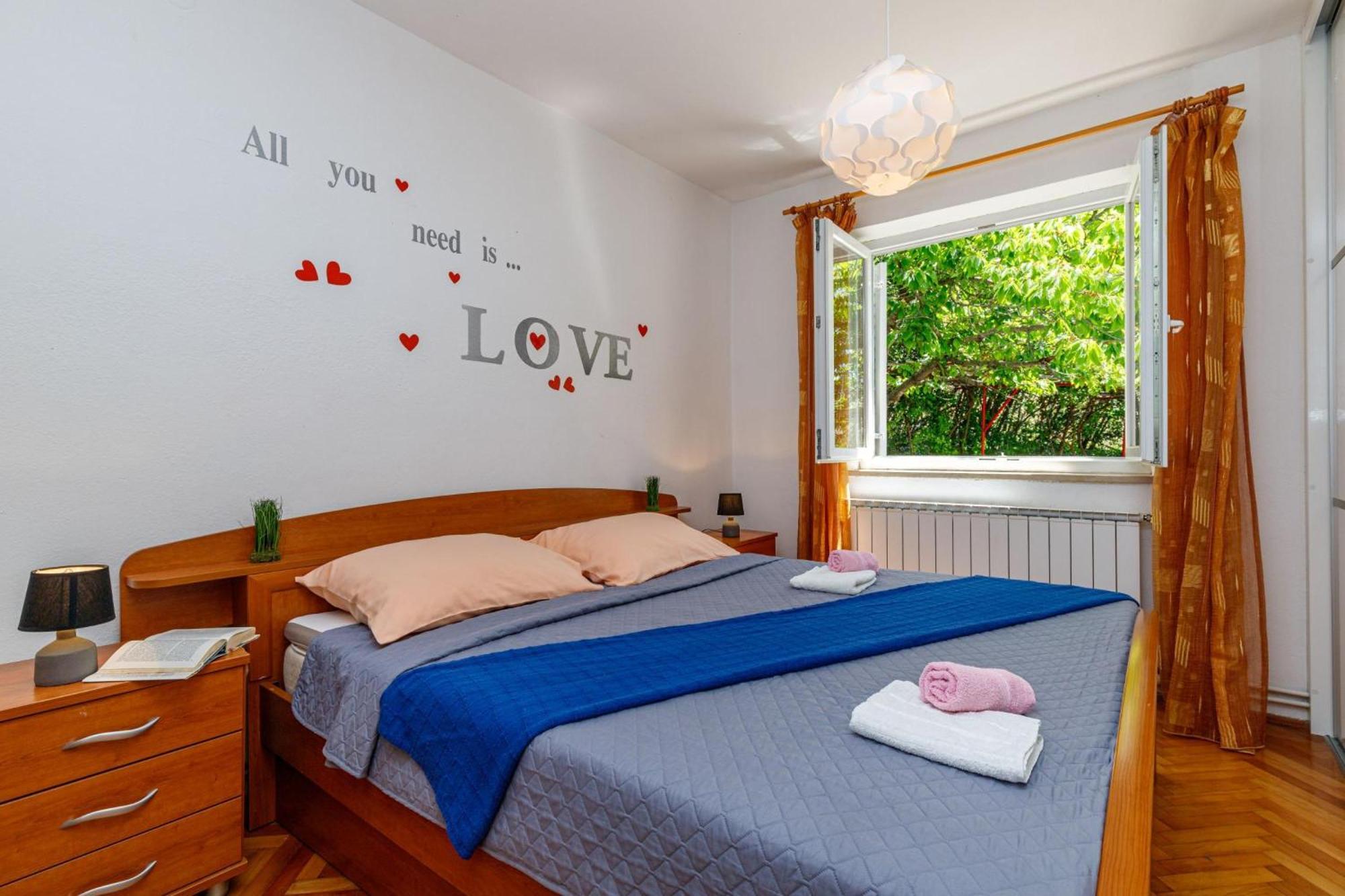 Seaview Apartment Tina Krk Island - Happy Rentals Krk Town Exteriör bild